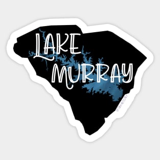 Lake Murray over South Carolina Sticker